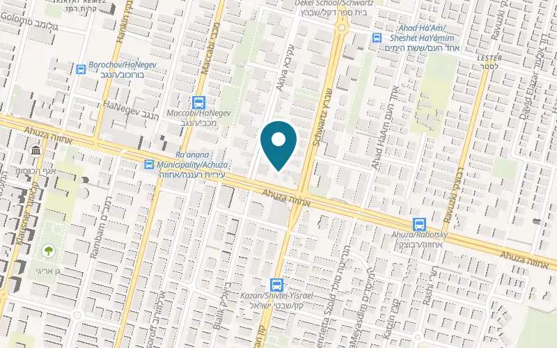Map showing Big Jack at 68 Ahuza Street, Ra'anana