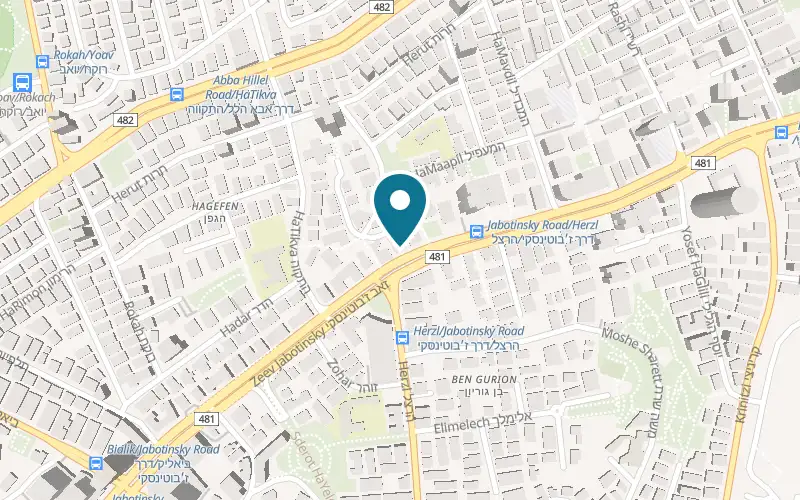 Map showing Birds of Eden at 97 Jabotinsky Road, Ramat Gan