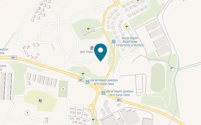 Map showing Birtza at Lev HaPardes compound, Givat Haim Ihud, Givat Haim (Ihud)