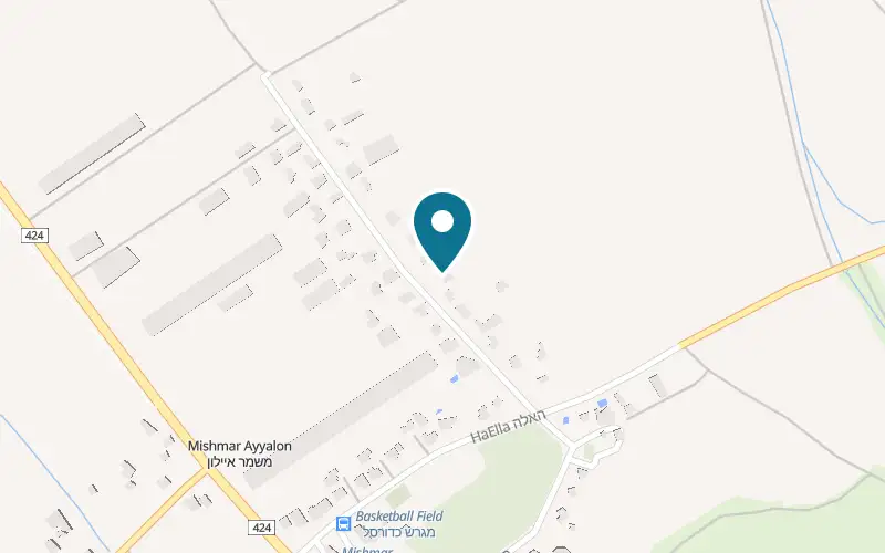 Map showing Bishiq HaMivshala at 26 HaAlon Street, Mishmar Ayalon, Mishmar Ayalon