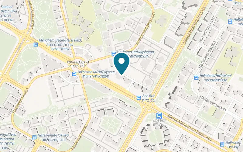 Map showing Black Gold at 5 Tashah Street, the City, Ashdod