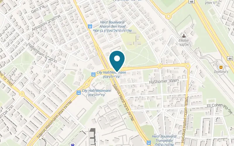 Map showing Blanko at 45 Herzl Boulevard, Ramla