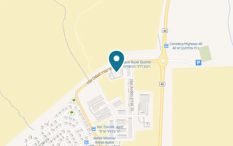 Map showing BOTZ at 5 Har Oded Street, Mitzpe Ramon