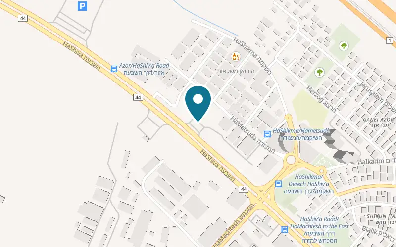 Map showing Bourekas Baba at 19 Derekh HaShiv'a, Azor
