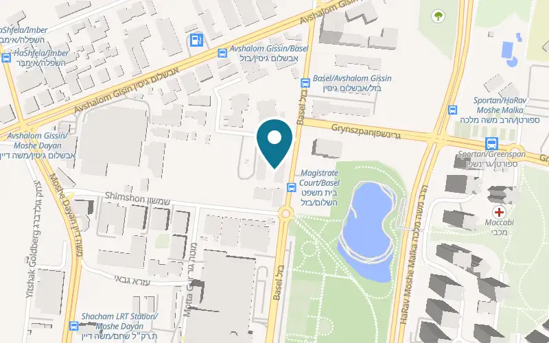 Map showing Bowling Center at 3 Bazel Street, by the Big Mall, Petah Tikva