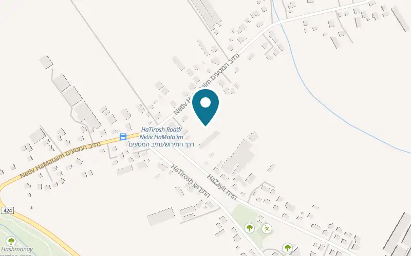 Map showing Braun Winery at Route 424, the old road to Jerusalem, Kfar Shmuel, Kfar Shmuel