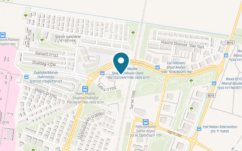Map showing Bread Station Acre at 3 Bracha Tzfira Street, Max buildings compound, Acre