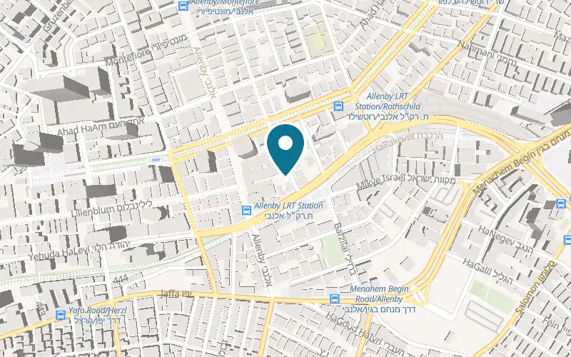 Map showing Brown Bobo at 42 Yavne Street, Tel Aviv-Yafo