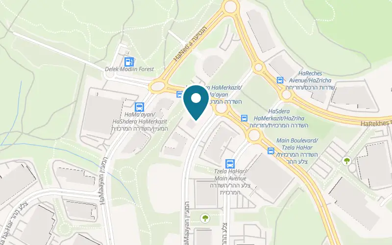 Map showing Buffet at 2 HaMa'ayan Street, Atrium Building, Ligad Center, Modi'in-Maccabim-Re'ut