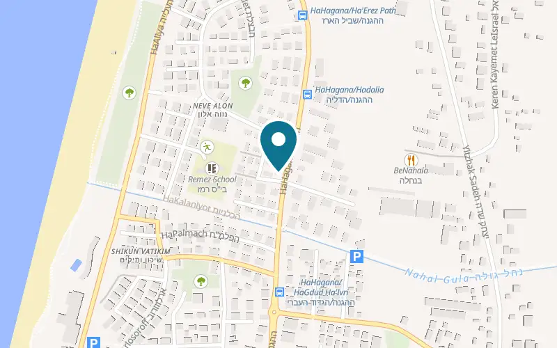 Map showing Bulls Nahariya at 29 HaHagana Street, Nahariya