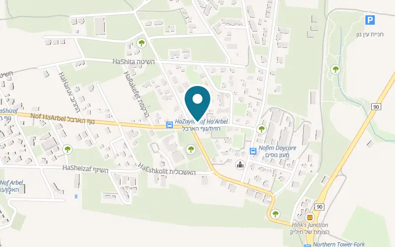 Map showing Burger Drive at 10 HaMeyasdim Street, Migdal