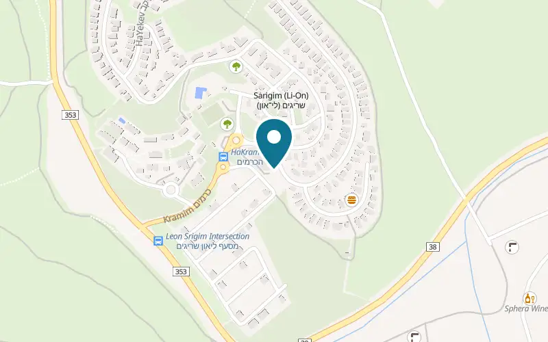 Map showing Burger Road at Commercial centre, Srigim (Li-On), Srigim