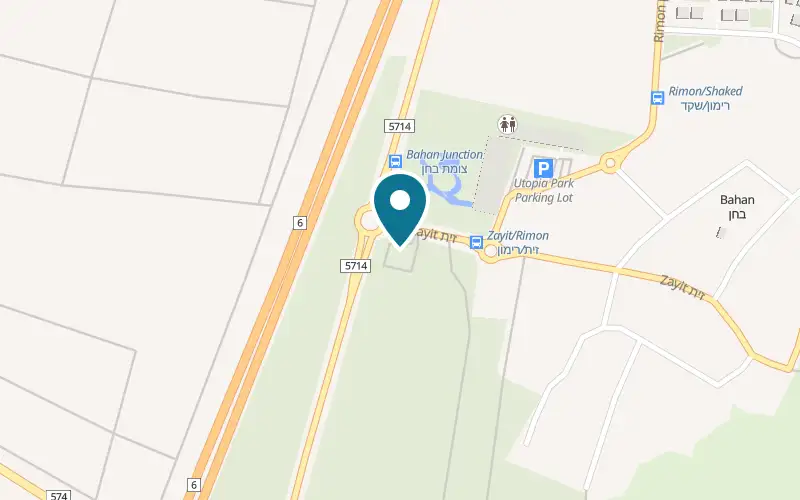 מפה: בורגר סטיישן בקיבוץ בחן, בחן