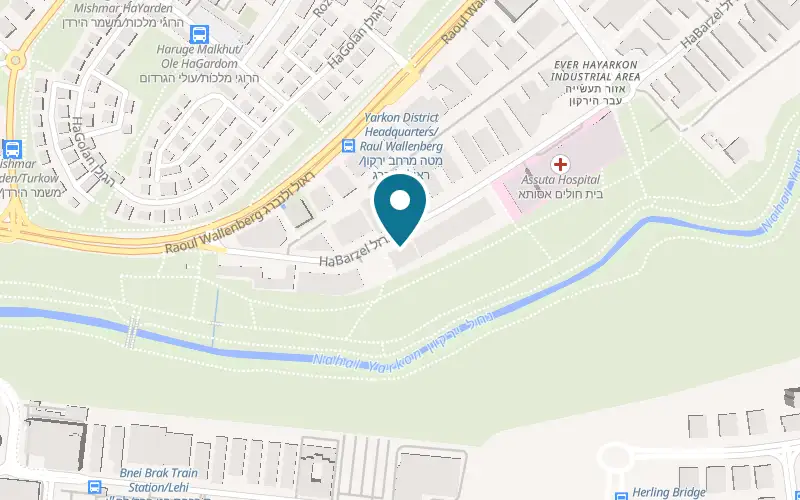 Map showing Butchery de Bariloche at 4 HaBarzel Street, Ramat HaHayal, Tel Aviv-Yafo