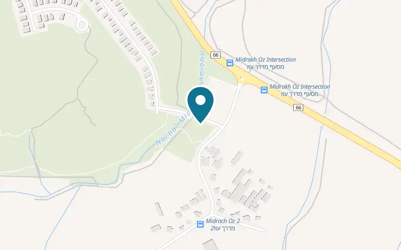 Map showing Cafe BaNahal at At the entrance to the extension, Midrakh Oz, Midrakh Oz