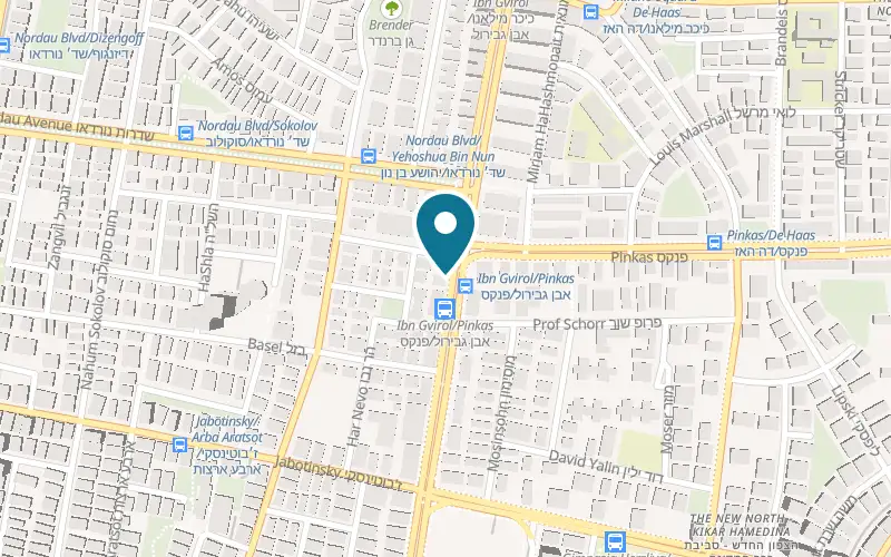 Map showing Cafe Castel at 151 Ibn Gabirol Street, Tel Aviv-Yafo
