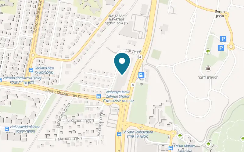 Map showing Cafe Greg Nahariya Mall at 2 Irit Street, Nahariya Mall, Nahariya