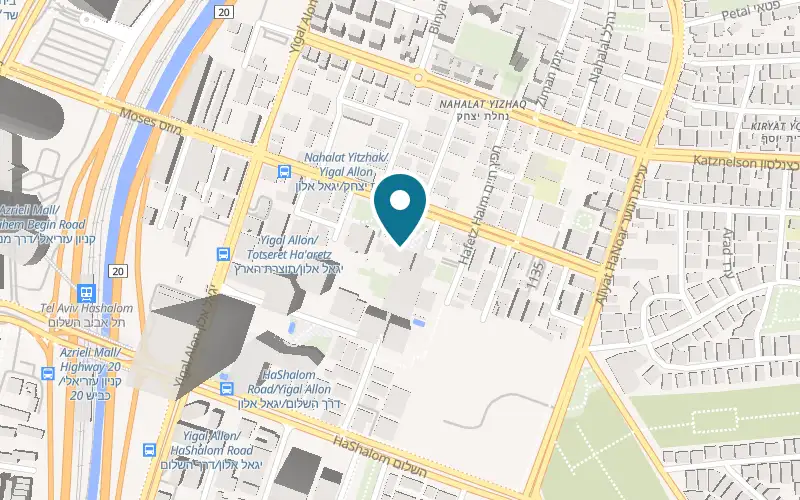 Map showing Cafe Jolie at 18 Nahalat Yitzhak Street, Tel Aviv-Yafo