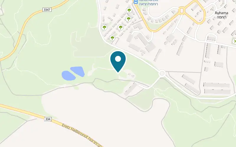 Map showing Caffe BaSivuv at The Founders' Site (Atar HaRishonim), Kibbutz Ruhama, Ruhama