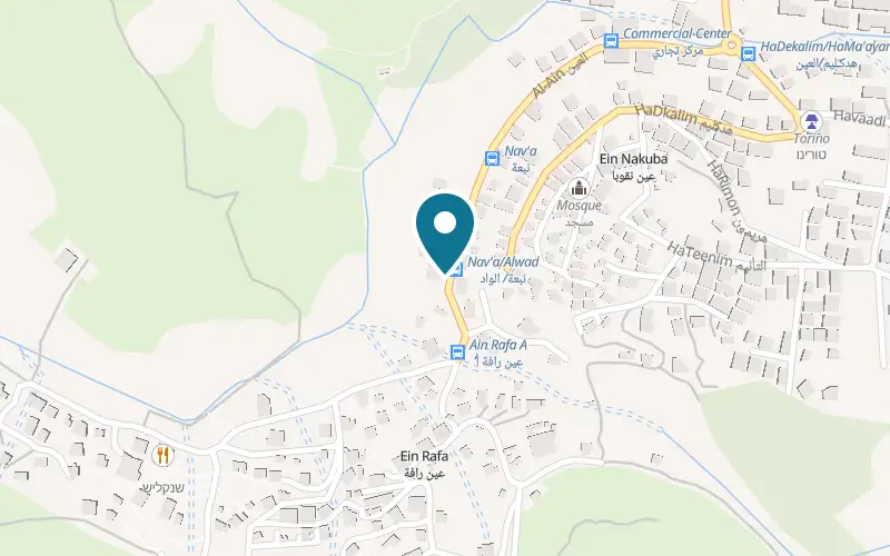 Map showing Cafresco at Ein Rafa, Ein Rafa