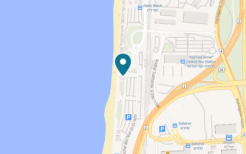 Map showing Camel at Dado Beach, 5 David Elazar Street, Haifa