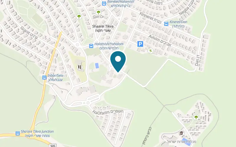 Map showing Capische Caffe at HaAyalim car park, Sha'arei Tikva, Sha'ar Shomron