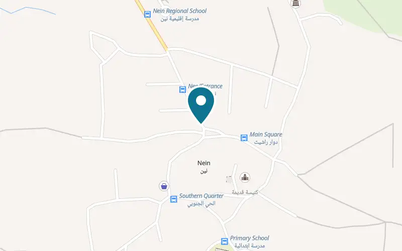 Map showing Ceasar at Nein 1, Kfar Nin, Nein