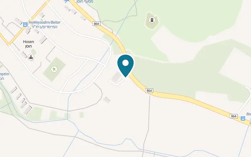 Map showing Chateau Remo at Moshav Hosen, Hosen