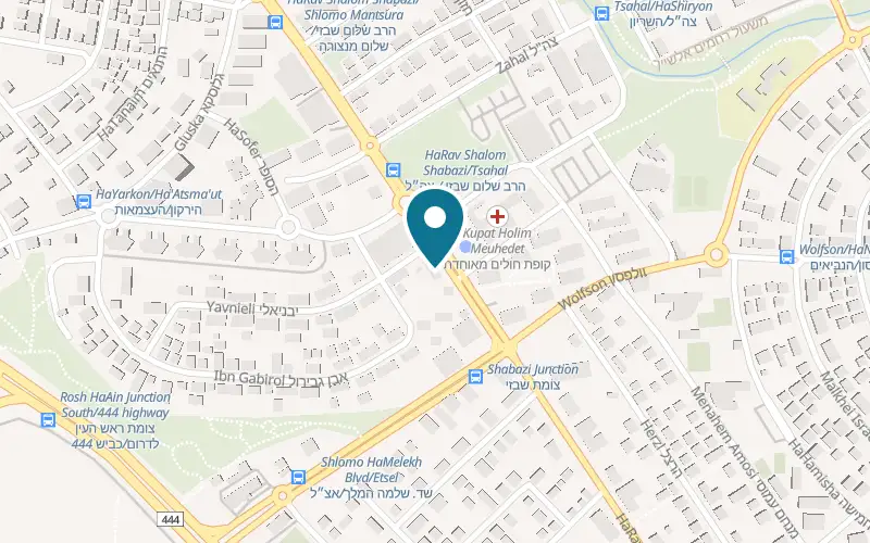 Map showing Chocolate at 30 HaRav Shalom Shabazi Street, Rosh HaAyin
