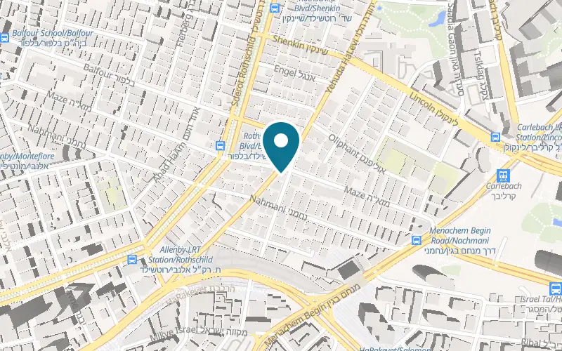 Map showing Cicchetti at 58 Yehuda HaLevi Street, Tel Aviv-Yafo