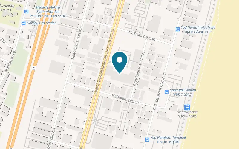 Map showing City Bowling Netanya at 17 Gibborei Israel Street, AMY Center, floor -1, next to the cinema, Netanya