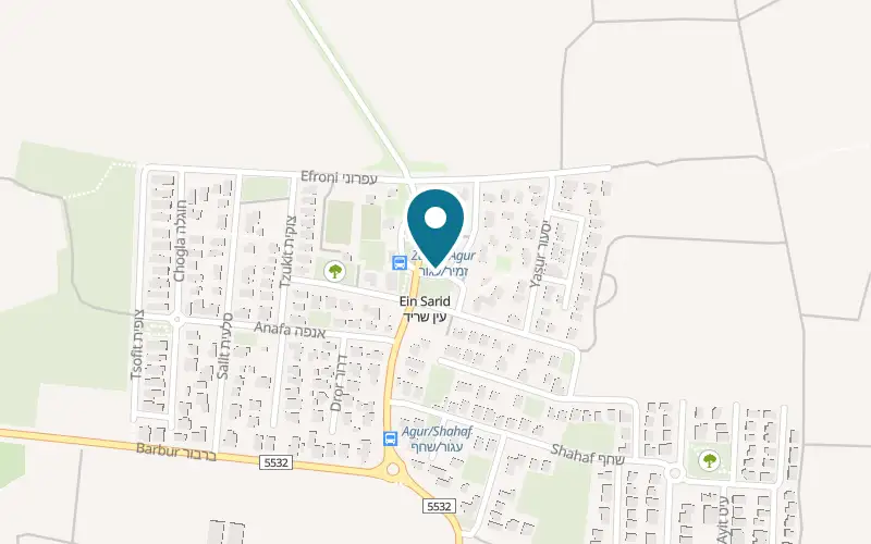 Map showing Coffee Box Outside at 1 HaPashosh Street, Ein Sarid