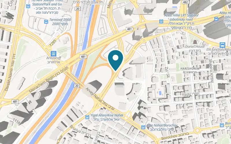 Map showing Coffee Shop 51 at 10 Ariel Sharon Street, Givatayim