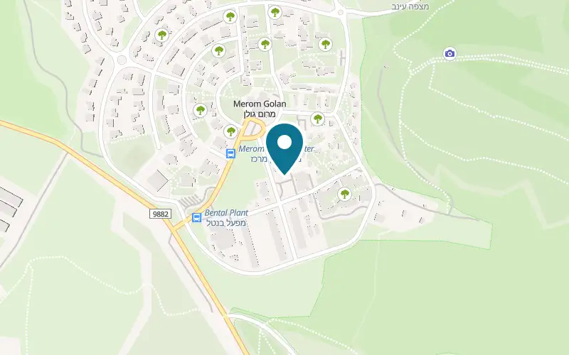 Map showing Conpapa at Kibbutz Merom Golan, Merom Golan