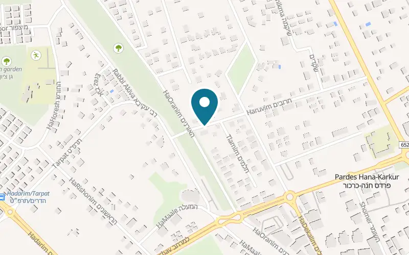 Map showing CookieMe at 4 Haruvim Street, Pardes Hanna-Karkur