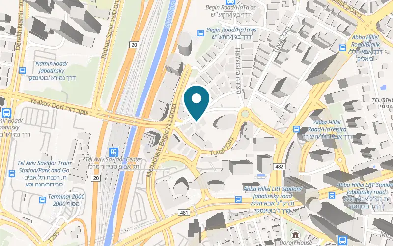 Map showing Copydfoos at 6 HaRakun Street, Diamond Exchange complex, Ramat Gan