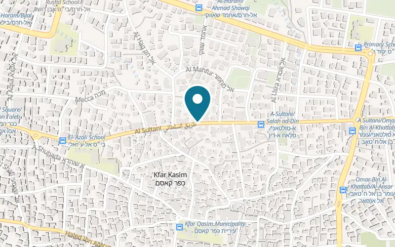 Map showing Cremerie De L'eclair Kafr Qasim at al-Sultani Street, Kafr Qasim