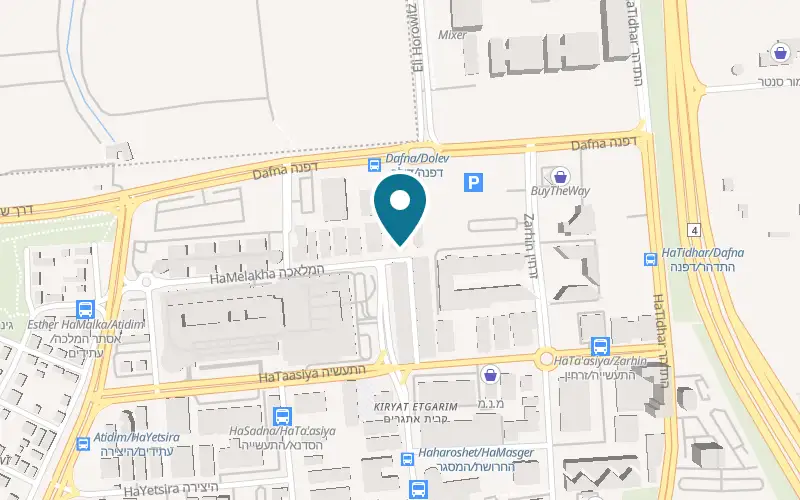 Map showing CrossFit 09 at 4 HaMelakha Street, Ra'anana