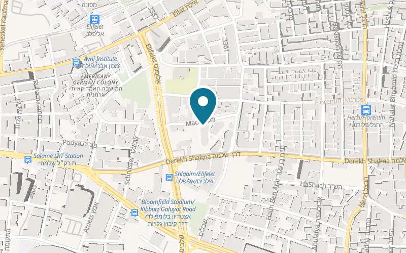 Map showing Cuts You Up at 5 Ma'on Street, Tel Aviv-Yafo