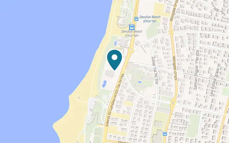 Map showing Daniel Herzliya Hotel at 60 Sderot Eli Landau, Herzliya