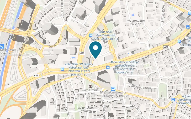 Map showing Delitiv at 2 Aba Hilel Road, Ramat Gan