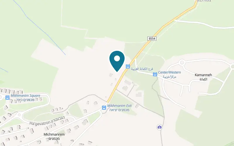 Map showing Derech HaTanach El HaTeva at Mikhmanim, Mikhmanim