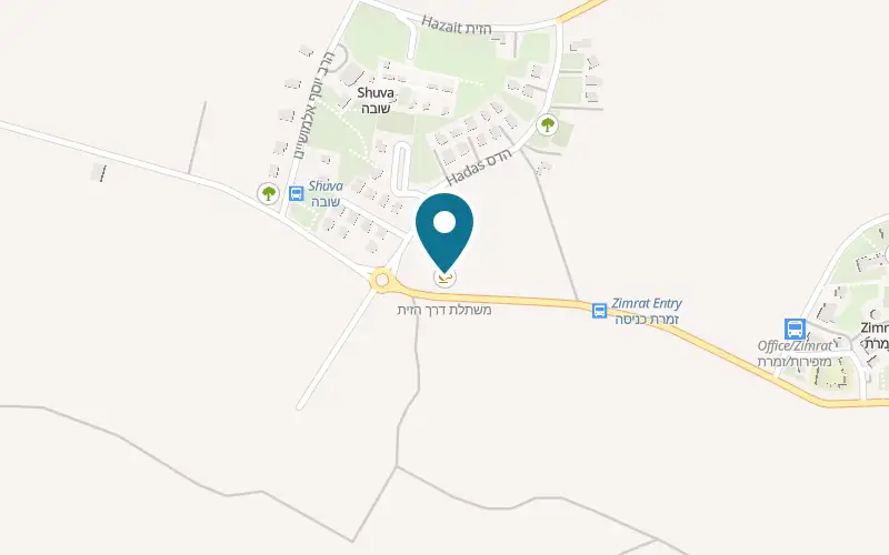 Map showing Derech HaZait Nursery at Farm 45, Moshav Zimrat, Zimrat
