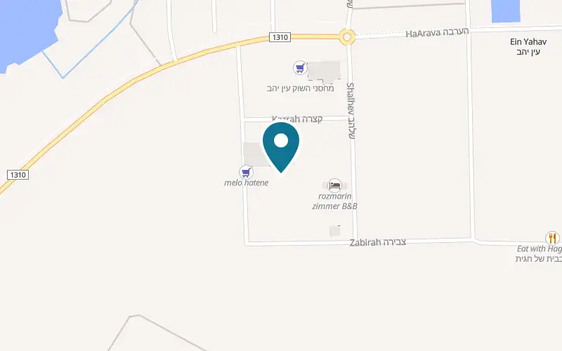 Map showing Desert Stay at Farm 166, Ein Yahav, Ein Yahav