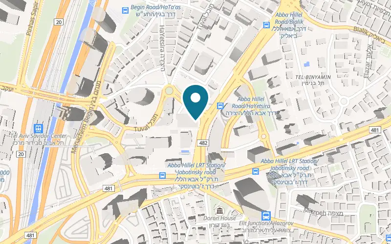 Map showing Diamond Factory at 7 Abba Hillel Silver Road, Beit Silver, Ramat Gan