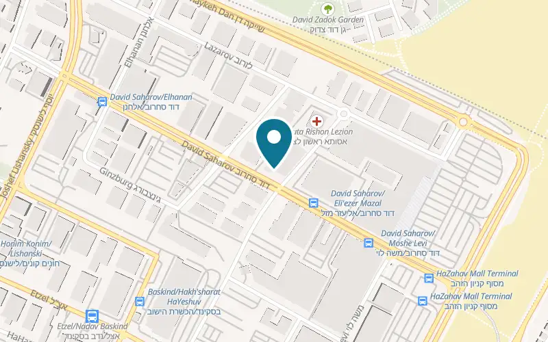 Map showing Digital Electric at 17 David Sakharov Street, Rishon LeZion