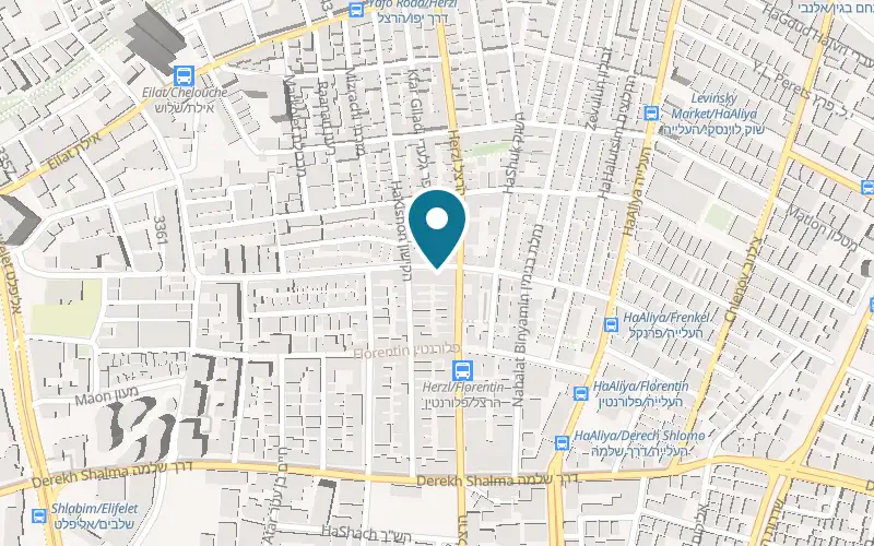 Map showing Dolla Furniture at 38 Yedidya Frankel Street, Tel Aviv-Yafo