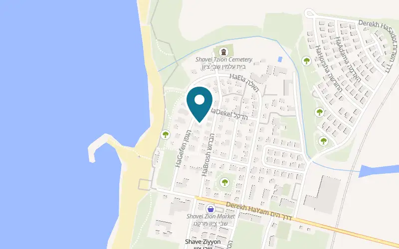 Map showing Dolphin Village at HaGefen Street, Shavei Tzion, Shavei Tzion