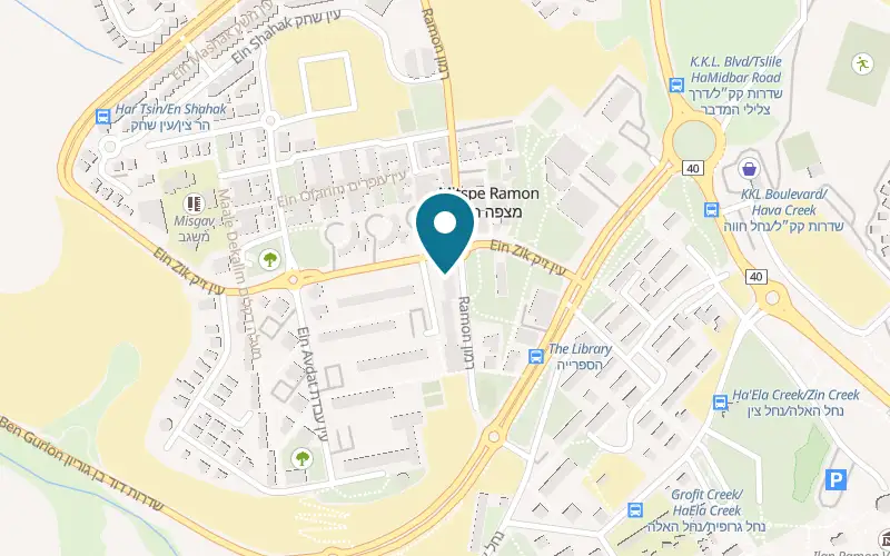 Map showing Droma at 1 Ein Akev Street, Mitzpe Ramon
