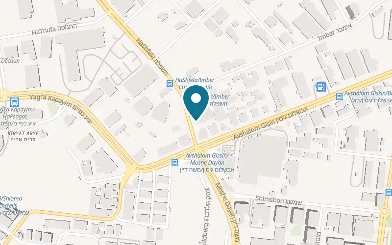Map showing D.S Electrical Marketing at 4 HaShfela Avenue, Petah Tikva